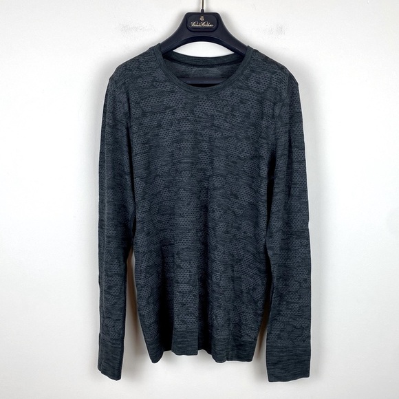 Lululemon Breeze By Long Sleeve Polar Spots Titanium / Black - Picture 1 of 5